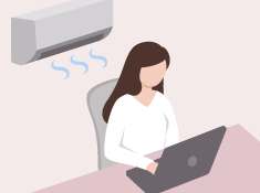 オフィスの冷房対策に